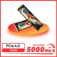 Glorimemo SSD M.2 NVME 512GB Ssd M2 2280 PCIe 4.0 SD Nmve Gen4 Hard Disk Drive Internal Solid State 