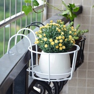 Balcony Flower Rack Hanging Terrace Railing Storage Iron Rack Fleshy Green Plant Potted Wall Hanging
