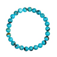 【正佳珠寶】松石 高品湖北綠松石 6.8-7.3mm 湖北松石手珠