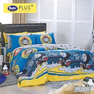 Satin Plus ใหม่นุ่มมาก  ผ้าปูที่นอน5ฟุต ผ้าปูที่นอน 6ฟุต 5 ชิ้น (ไม่รวมผ้านวม) ลายการ์ตูน New Collec