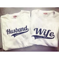 Husband Wife Couple Set Hubby Wifey Family T-Shirt 💯Cotton