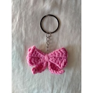 [ready stock] crochet bow keychain