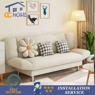 CJJHZ【Combinable  Sofa】 Small Living Room New Apartment Simple Sofa Fabric Lazy Sofa