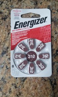 Energizer 勁量 za312 az312 312 Zinc Air Hearing Aid battery 8pcs 1.4V 助聽器電池 Last 2 packs