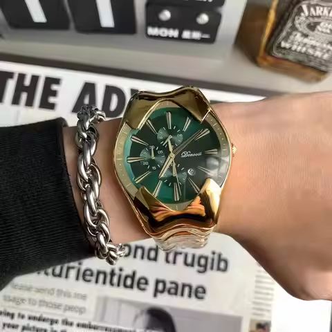 Y2k Special-shaped Snake Style Decorative Creative Dial Men's Watches Personality Cool Watch Steel S