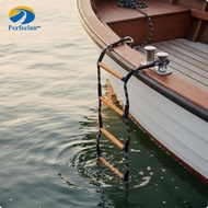 Perfeclan Marine Safety Ladder Flexible Rope Ladder for Boat Rope Boarding Step Watercraft Dock Acce