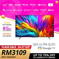 PRISM+ Q65 Ultra | 4K QLED Google TV | 65 inch | Quantum Colors | Google Playstore | Inbuilt Chromec