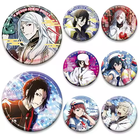 Anime Bungo Stray Dogs Pins Agency Atsushi Nakajima Dazai Osamu Cartoon Brooches Armed Detective Age