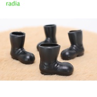 RADIANTZAP Mini Santa Shoes, 1:12 Doll House Christmas Boots Santa Claus Shoes Model, Miniature Sant