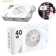 JEROMY RGB LED Camera Light, 40W 2800-9000K Mini LED Video Lamp, Lightweight 4400mAh Battery 3 Color