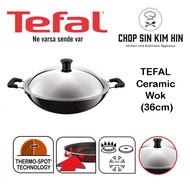 TEFAL Ceramic Wok 36cm READY STOCK