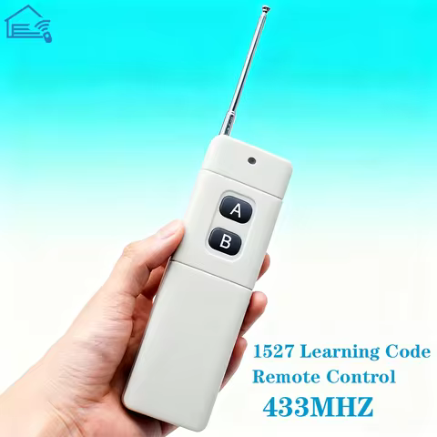 433MHz Long Distance 3000m 1527 Learning Type Transmitter 1/2/3/4 Button for RF Switch Receiver Cont
