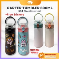 Carter Tumbler - DAYDREAM Student Kids Tumbler 500ml Thermos with Straw Water Bottle with Strap Hold