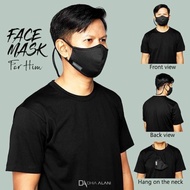 READY STOCK Face Mask Lelaki Bertali dengan Filter Pocket