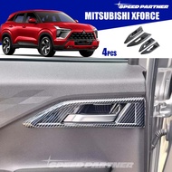 Mitsubishi Xforce (2025-Present) 4pcs Carbon Fiber Inner Door Handle Trim for Xforce 2025 2026 car a