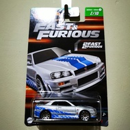 HOTWHEELS NISSAN SKYLINE R34 FAST FURIOUS