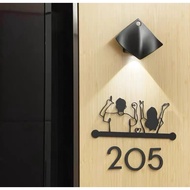 Customised Unit Sign Door Sign/ acrylic number plate, room number plate, door number plate, Unit num