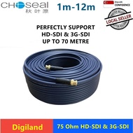 50m / 60m / 80m / 100m BLUE COLOR HD SDI 3G SDI CABLE FOR HIGH DEFINITION SIGNAL TRANSMISSION