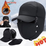 3in1 Russian Ushanka Hat Bomber Cap And Mask Water Resist Winter Bomber Hat Winter Hat Russian Bombe
