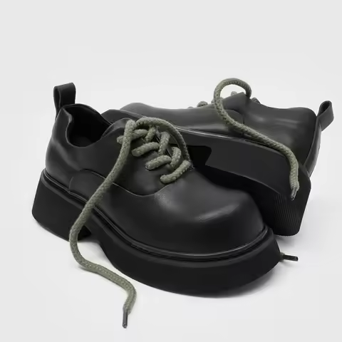 Hot Sale Men Leather Casual Shoes Soft Sole Lace-up Sneakers Lightweight Man Oxford Shoes Outdoor Wa