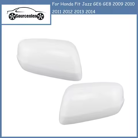 Left Right Exterior Rearview Mirror Cover Side Mirror Housing Shell For Honda Fit Jazz GE6 GE8 2009 