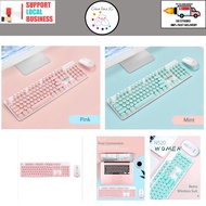 [🇸🇬 Stock] N520 Ladies Lightweight Wireless Keyboard and Mouse Set