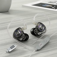 KZ Gale HiFi Wired IEMs TWS Earbuds: Dynamic Driver, 2 Mics Stereo, 2-Pin Cable for Gaming & Sports 
