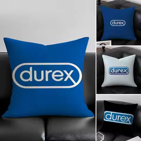 Brand D-Durex Cushion Cover Natural Linen Pillowcase Set, All-in-One Decor for Sofa, Bedroom & Chair