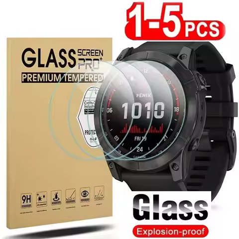 Tempered Glass Compatible for Garmin Fenix 8 51MM 47MM AMOLED Solar Fenix E Fenix 7X 7S 7 6X 6S 6 Pr