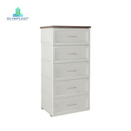 Lemari Plastik Classic Drawer Cabinet 5 Susun Laci Olymplast ODC 05