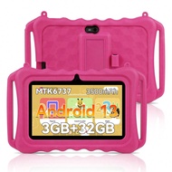 Q8 Double Handles Kids Tablet, 7 Inch Tablet For Kids, Android 13/MTK6737 4-Core 1.3Ghz/3GB RAM 32GB