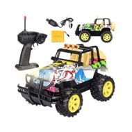 🚗Scale 1:14 Remote Control  4 Wheel Drive Rock Crawler RC Car Mainan budak lelaki Deformation Car kereta kawalan jauh