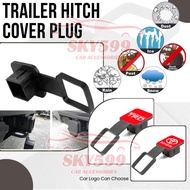 4x4 Trailer Hitch Cover Plug Cap Insert, Receiver Tube Cover 2 Inch Black Receiver Hitch Cover for T