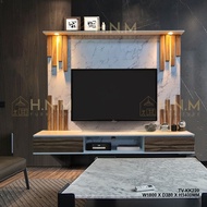 [HNM PERABOT] Modern Wall Mounted Tv Cabinet / Hall Cabinet / Tv Console / Hanging Tv Cabinet/Tv Max 50