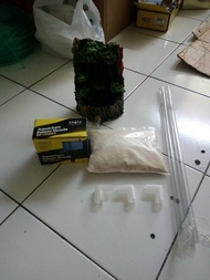 aquarium aquascape miniature air terjun replika uk small 1 set expedisi
