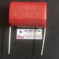 Bag of 5 welding machine capacitors 475J 630V good quality CBB 630V 475J capacitors 30mm pin - CF1-2