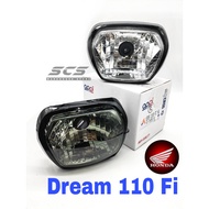APPI Head Lamp Cover Honda EX5 Dream 110 Kambing Fi Diamond Smoke or Clear Fuel Injection Accessorie