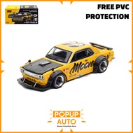 PopRace 1:64 Skyline GTR V8 Drift Hakosuka MoonEyes PR640296