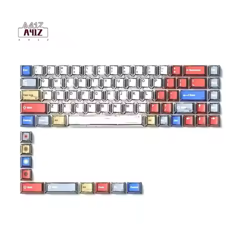 A41Z-Comic Keycaps EVA01 BOW-Cherry Profile PBT Dye-Sub 78 Keys For Mechanical Gaming Keyboard 61/61