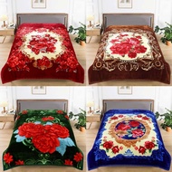 Mink Blanket 7*8 Feet (200*230cm) 2-Layer Fabric With Patterns On Both Sides Weight 4 Kg. Good To Us