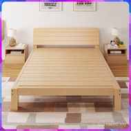 Household Adult Double Mi 1.5 Rental House Bed Frame Single Bed Bedroom 1.8x2m Solid Wood Bed Mi Sim