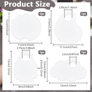 NBEADS 4 Keping 4 Gaya Prop Foto Kuku Akrilik, Papan Paparan Seni Kuku 3.5-5x3.6-5.2 inci, Prop Koso