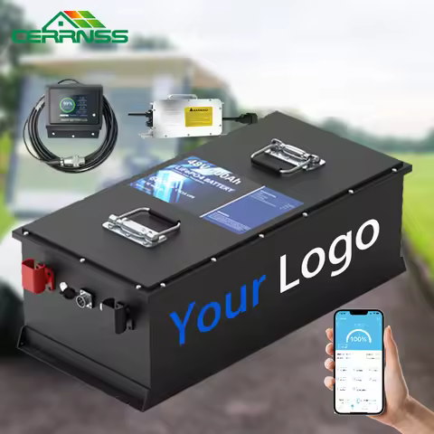 Bluetooth BMS 48 Volt LiFePO4 Battery 24V 36V 48V 72V 72AH 100AH 200AH 300AH Lithium Golf Cart Batte