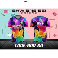 New BHW BNS BSI Tshirt for Men and Woman Jersey Sublimation T-shirts blackish  color(CODE:67)【Ready 