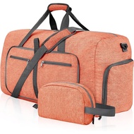 Felipe Varela Duffle Bag with Shoes Compartment and Adjustable Strap,Foldable Travel Duffel Bags for