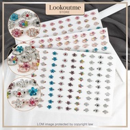Kerongsang 100Pcs  Baby Brooch Pin Tudung Shawl Bawal Pin Cute Dagu Bahu  Diamond Rhinestone Hijab F