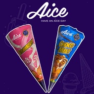 Ice Cream AICE Cone Strawberry &amp; Chocolate Khusus Instant
