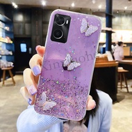 Ốp điện thoại cho OPPO A76 A96 4G Bướm Mềm Trong Suốt Bling Long Lanh Oppo A76 A96 4G