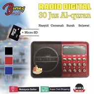 FM AM Radio Speaker (Random Color) 30 Juzuk Al Quran Ceramah & Zikir USB TF CARD / Radio AL QURAN Le