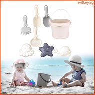 WIT Sand Beach Play Toy Backyard Gardening Toy Sand Bucket Toy with Sand Mold Kids Sand Sculpture Sa
